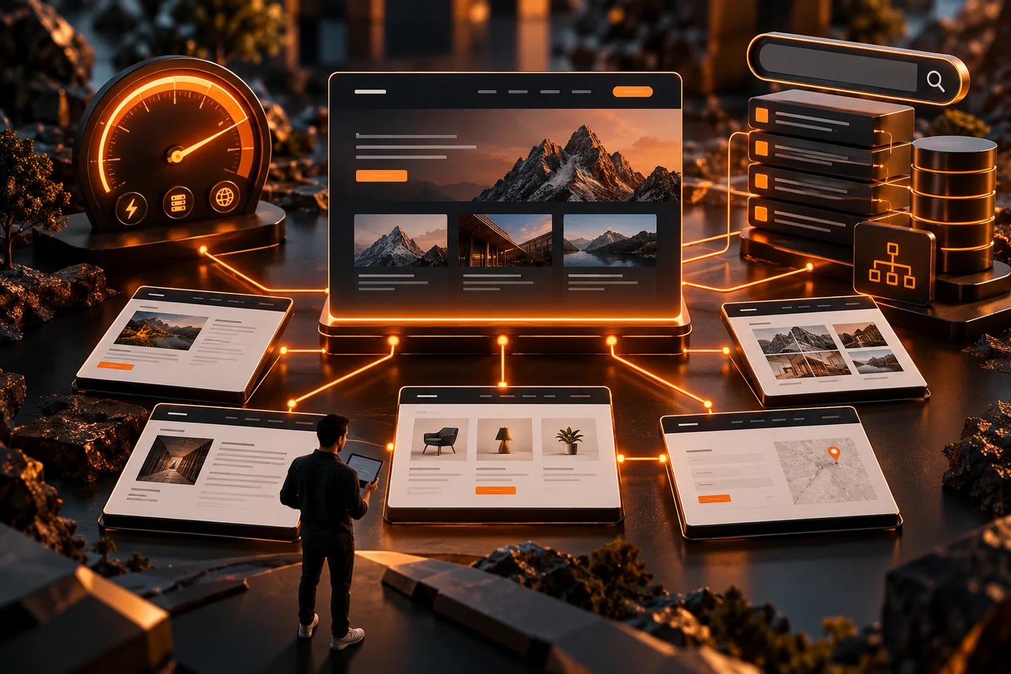 Une architecture de pages relie la structure du site à ses performances