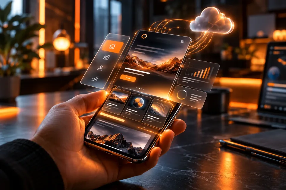Interface d’une plateforme connectée à ses services dans le nuage